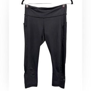 Lululemon Cropped Mesh Panel Pocket Leggings Black